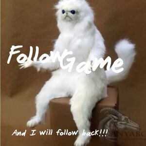 White Furry Plush Sitting Cat Figurine